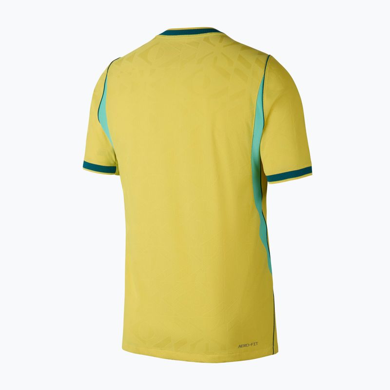 Koszulka piłkarska męska Nike Brazil 2026/27 Match Home canary/light menta/geode teal 9