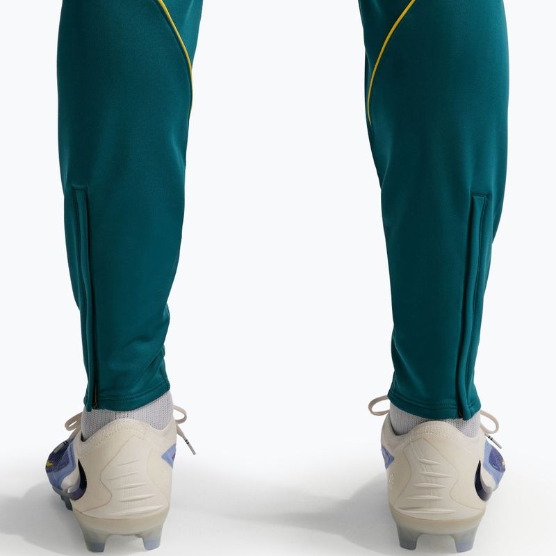 Spodnie piłkarskie męskie Nike Brazil Strike geode teal/light menta/midwest gold 7