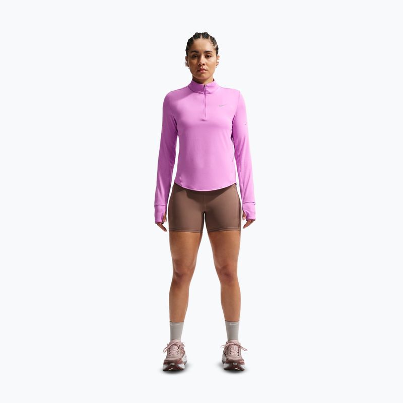 Bluza do biegania damska Nike Swift Dri-FIT UV 1/4-Zip light magenta 2