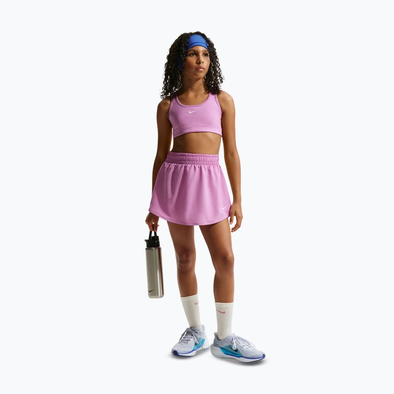 Biustonosz treningowy dziecięcy Nike Swoosh light magenta/white 2