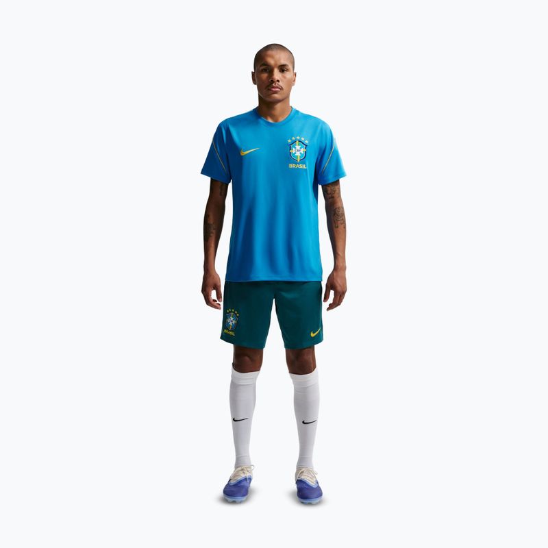 Spodenki piłkarskie męskie Nike Brazil Strike geode teal/light menta/midwest gold 2