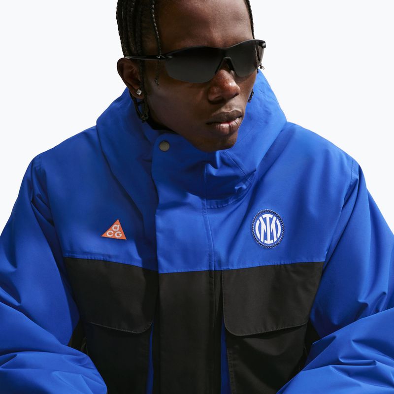 Kurtka piłkarska męska Nike Inter Milan SE Skull Peak Storm-FIT hyper blue/black/safety orange 6