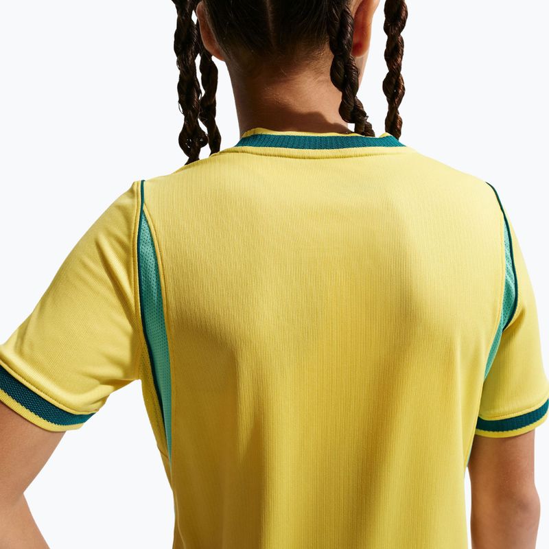 Koszulka piłkarska dziecięca Nike Brazil 2026 Stadium Home Soccer Replica canary/light menta/geode teal 6