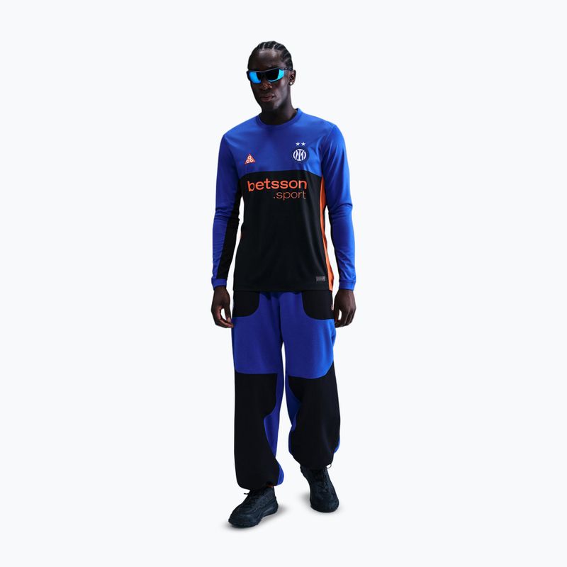 Longsleeve piłkarski męski Nike Inter Milan Stadium SE hyper blue/black/safety orange 2
