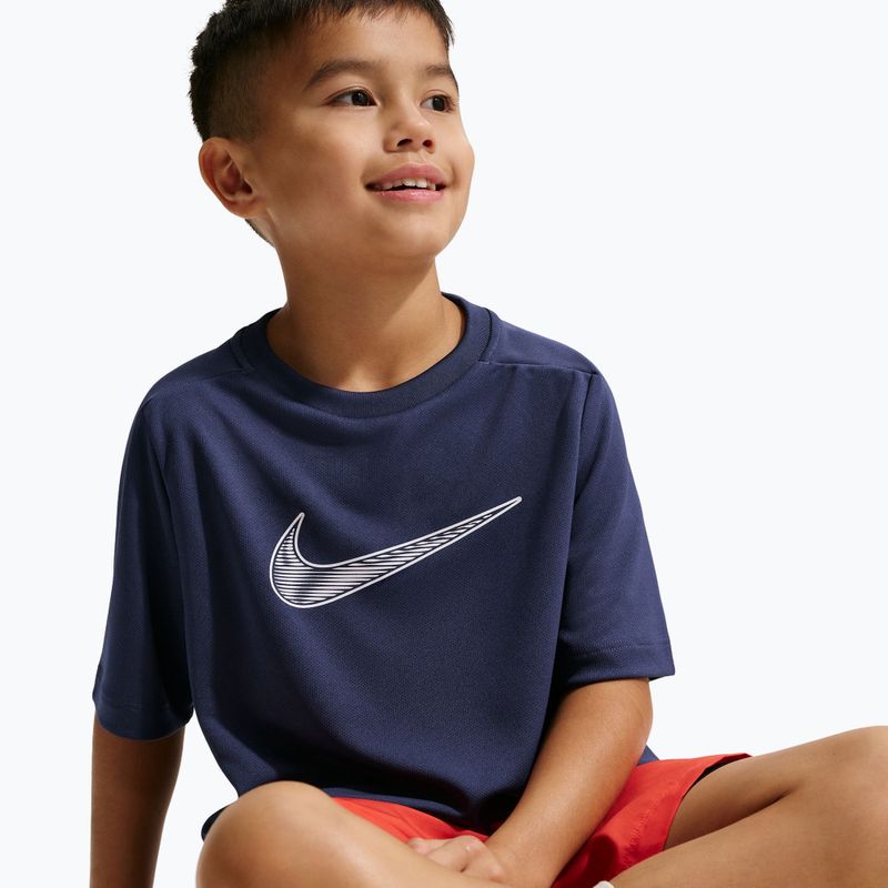 Koszulka dziecięca Nike Multi Dri-Fit midnight navy/white 5