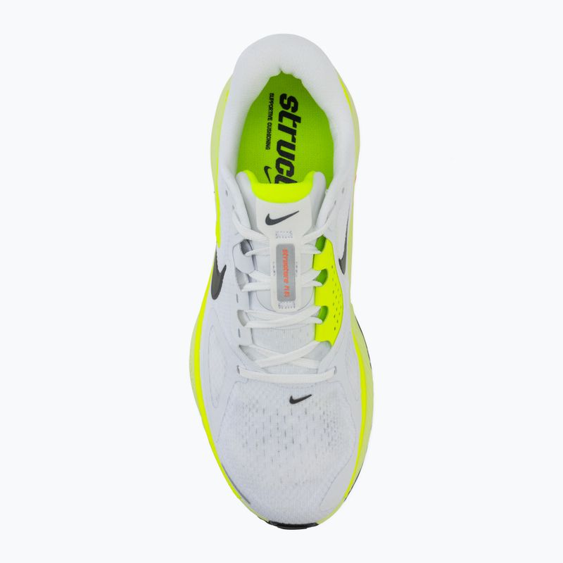 Buty do biegania męskie Nike Structure Plus white/pure platinum/volt/black 5