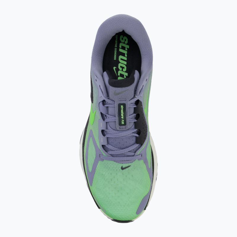 Buty do biegania męskie Nike Structure Plus iron purple/off noir-sail/voltage green 5