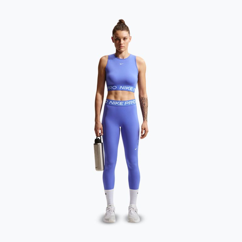 Koszulka treningowa damska Nike Pro Dri-Fit sapphire/white 3