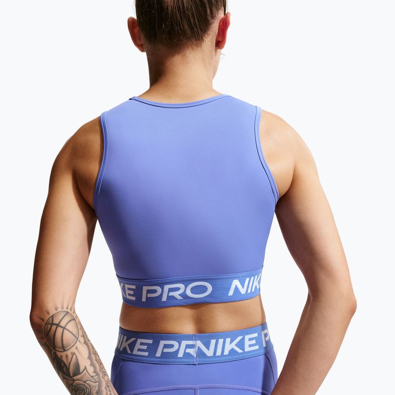Koszulka treningowa damska Nike Pro Dri-Fit sapphire/white 5