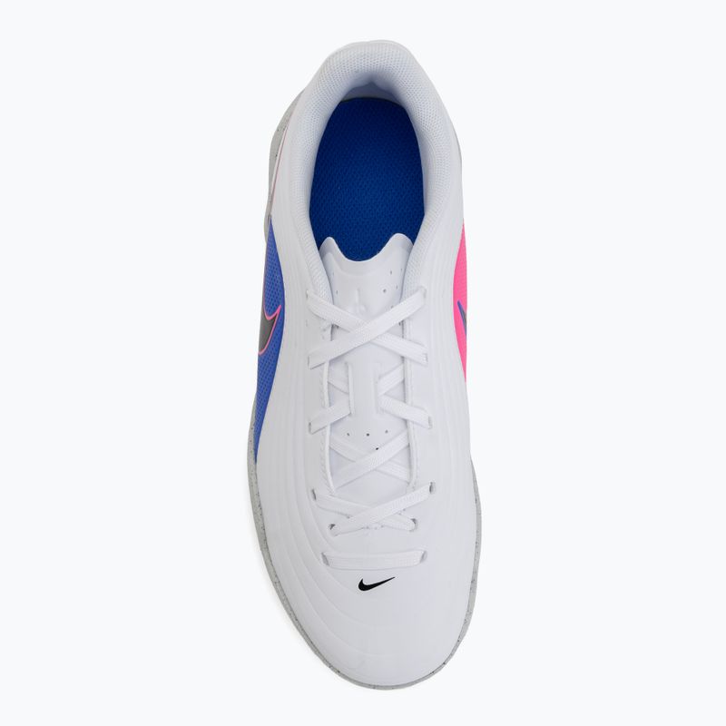 Buty piłkarskie dziecięce Nike Tiempo Maestro Club Jr IC white/racer blue/pink blast/black 5