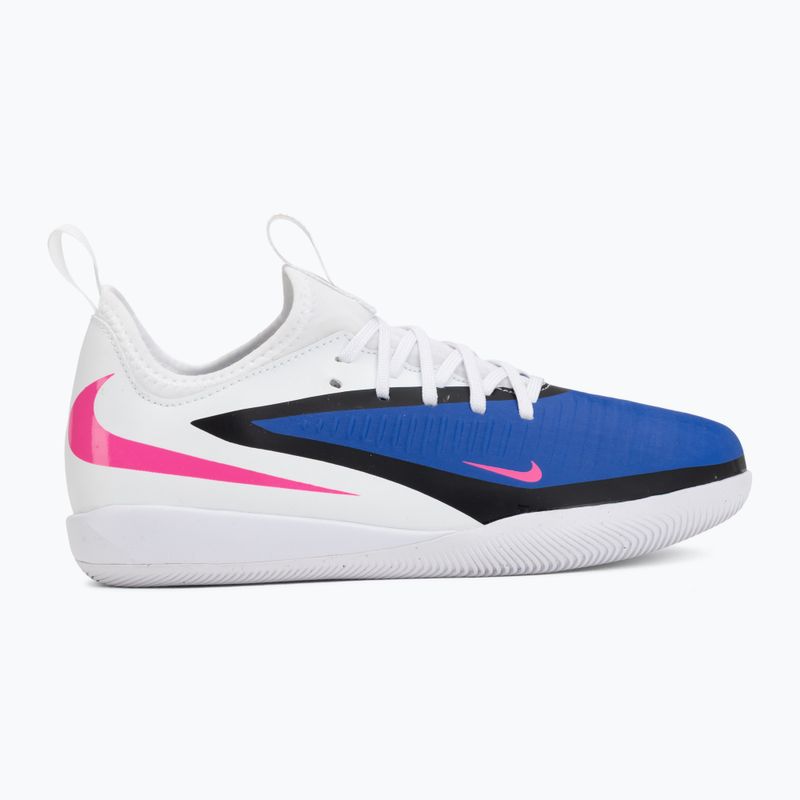 Buty piłkarskie dziecięce Nike Jr. Phantom 6 Low Academy IN racer blue/white/pink blast 2