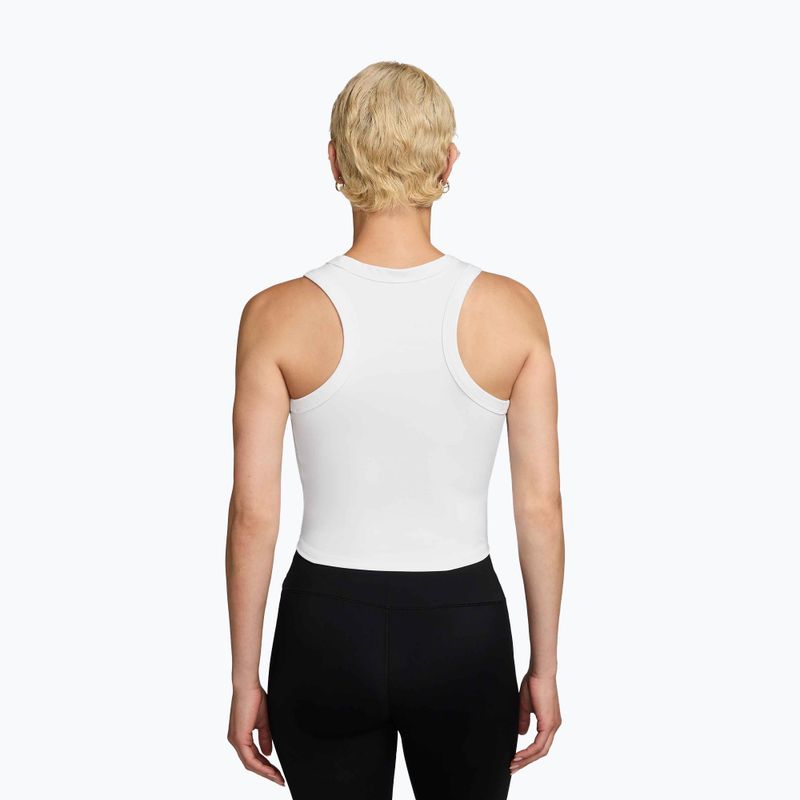 Koszulka damska Nike One Fitted Dri-Fit Cropped Tank thunder white/black 2