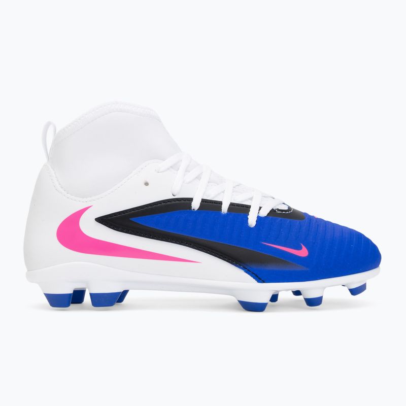 Buty piłkarskie dziecięce Nike Phantom 6 High Club FG/MG racer blue/white/pink blast 2