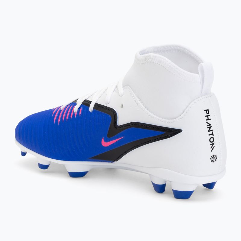 Buty piłkarskie dziecięce Nike Phantom 6 High Club FG/MG racer blue/white/pink blast 3