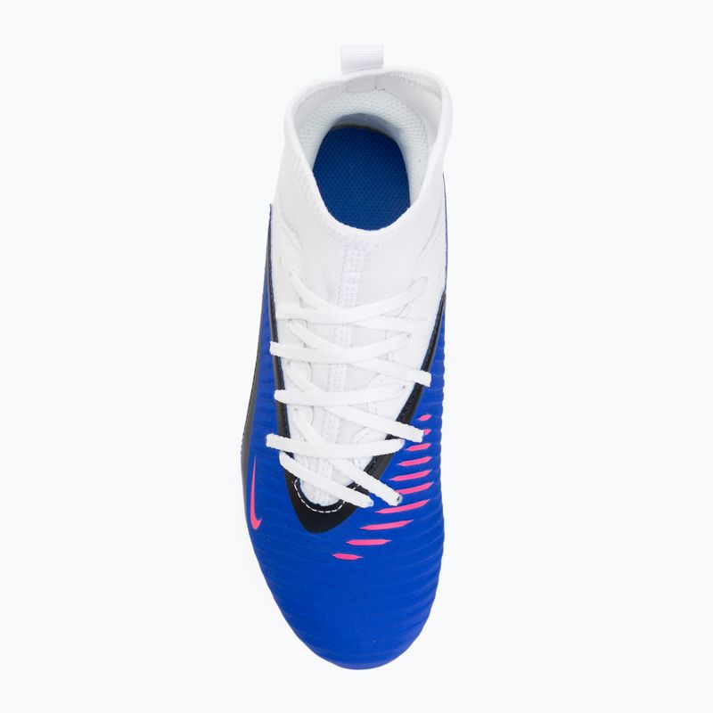 Buty piłkarskie dziecięce Nike Phantom 6 High Club FG/MG racer blue/white/pink blast 5