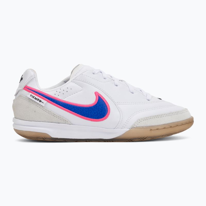 Buty piłkarskie dziecięce Nike Tiempo Streetgato Jr white/pink blast/racer blue 2