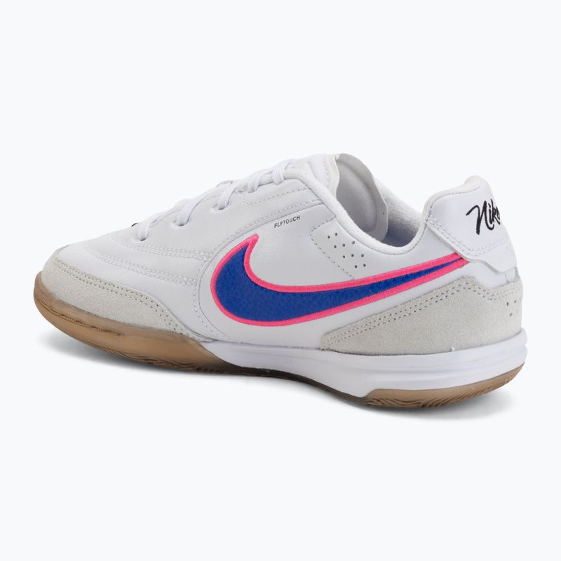 Buty piłkarskie dziecięce Nike Tiempo Streetgato Jr white/pink blast/racer blue 3