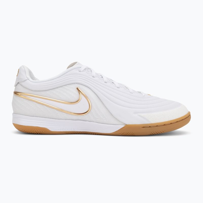 Buty piłkarskie męskie Nike Tiempo Reactgato IC white/metallic gold 2