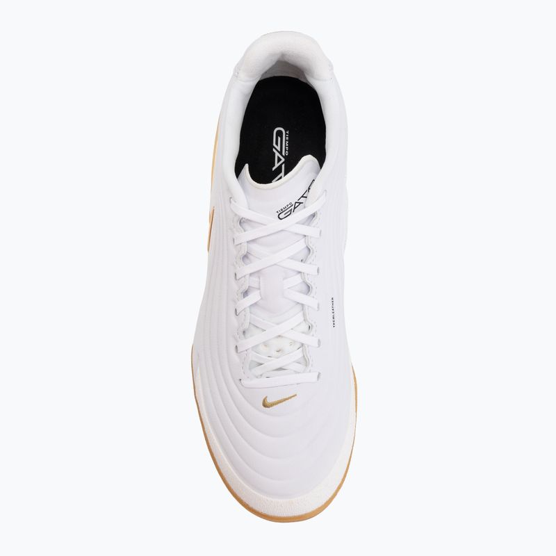 Buty piłkarskie męskie Nike Tiempo Reactgato IC white/metallic gold 5