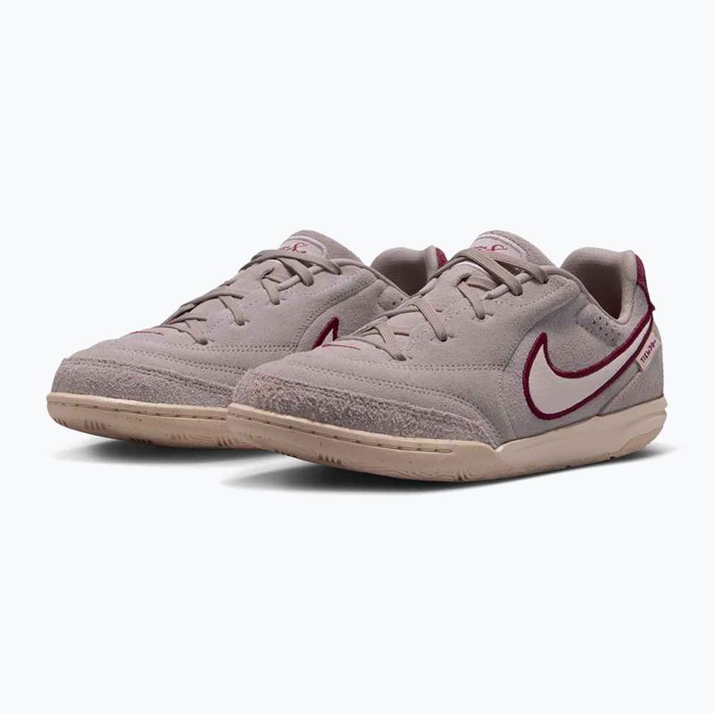 Buty piłkarskie dziecięce Nike Tiempo Streetgato Premium Jr moon particle/team red/chalk 3