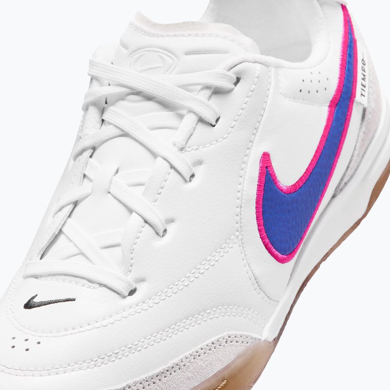 Buty piłkarskie dziecięce Nike Tiempo Streetgato Jr white/pink blast/racer blue 7