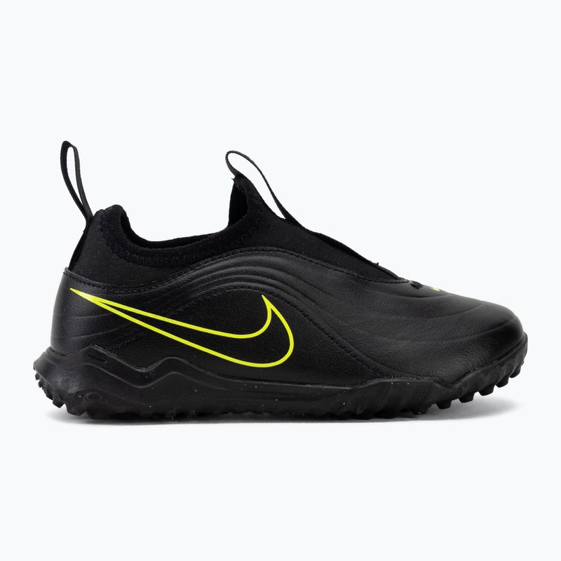 Buty piłkarskie dziecięce Nike Tiempo Maestro Flex Jr TF PS black/volt/black 2
