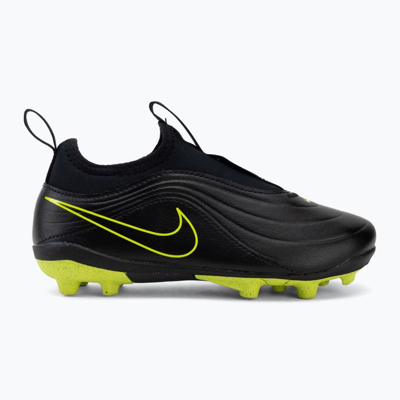 Buty piłkarskie dziecięce Nike Tiempo Maestro Flex Jr FG/MG PS black/volt/black 2