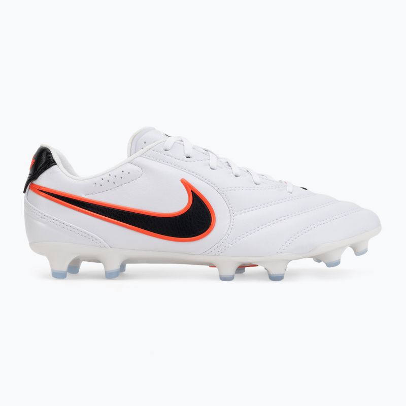 Buty piłkarskie męskie Nike Tiempo Ligera Pro FG white/bright crimson/black 2