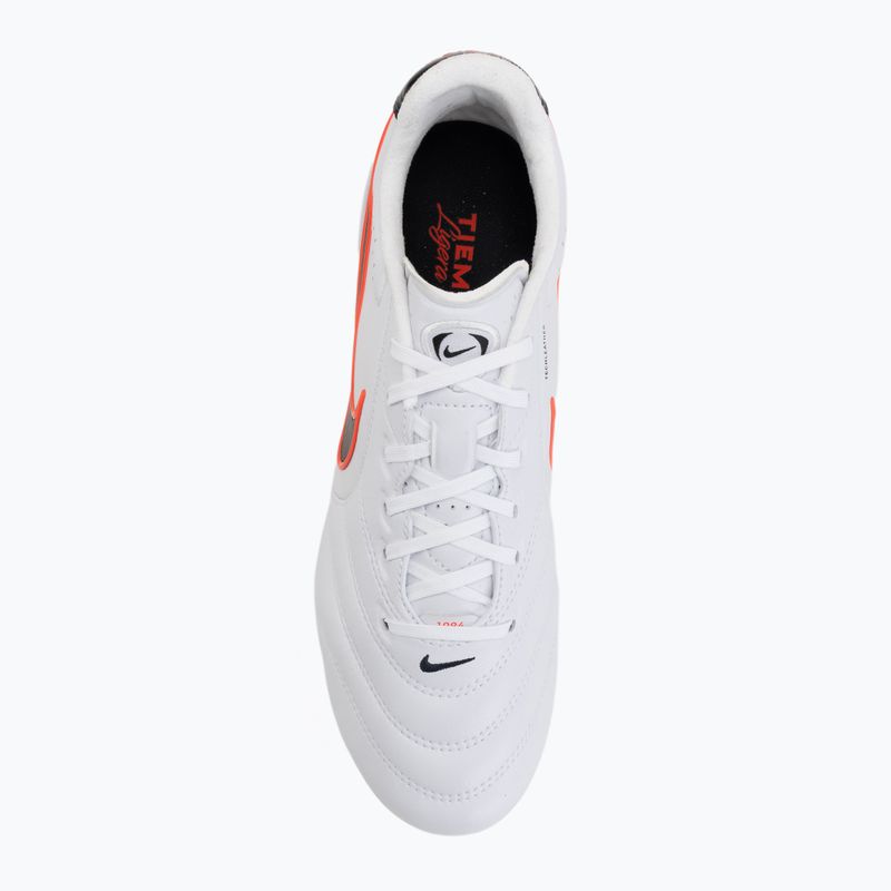 Buty piłkarskie męskie Nike Tiempo Ligera Pro FG white/bright crimson/black 5
