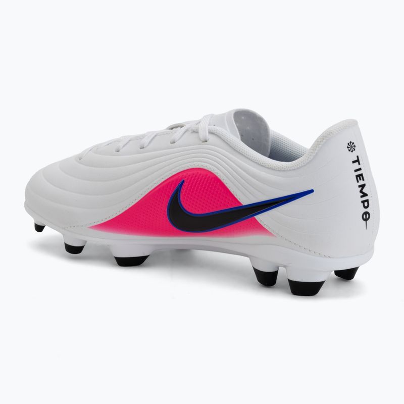 Buty piłkarskie dziecięce Nike Tiempo Maestro Club Jr FG/MG white/racer blue/pink blast/black 3