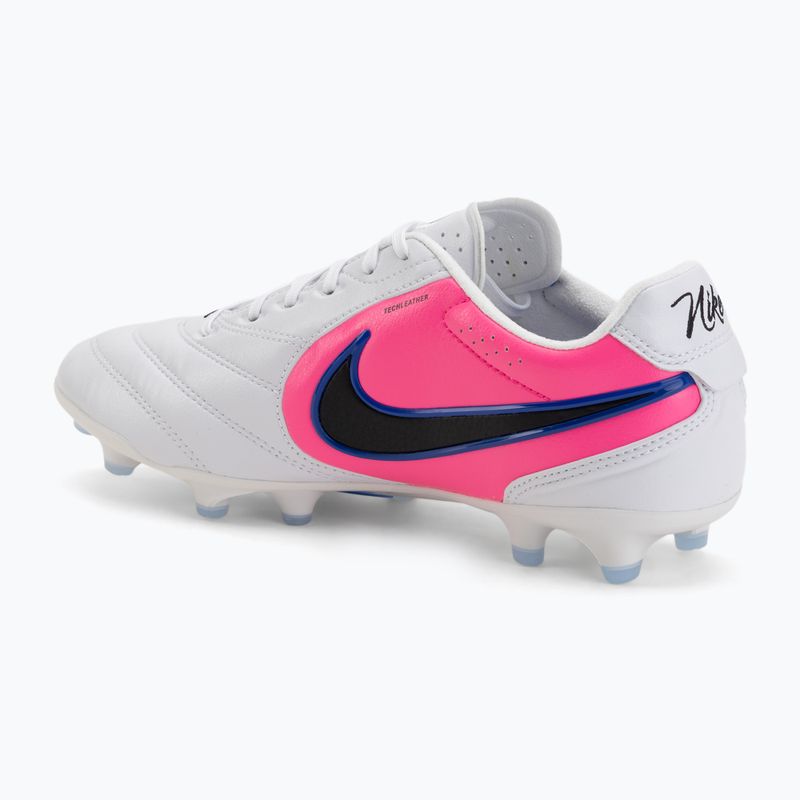 Buty piłkarskie męskie Nike Tiempo Ligera Pro FG white/racer blue/pink blast/black 3