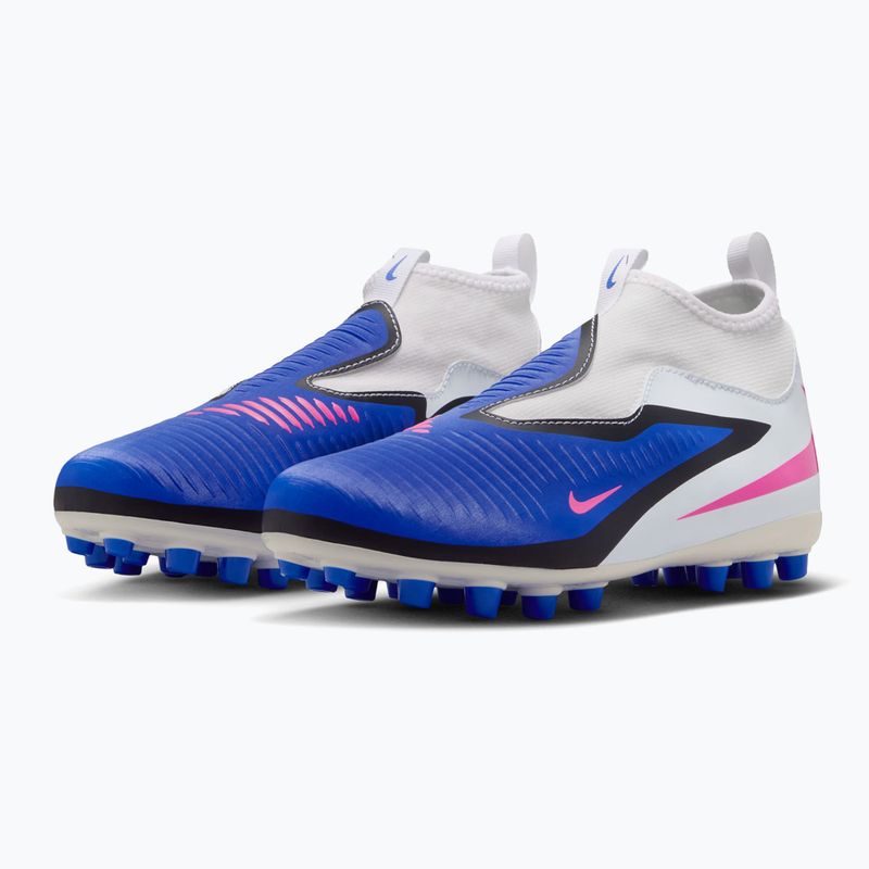 Buty piłkarskie dziecięce Nike Jr. Phantom 6 High Academy FG/MG racer blue/white/pink blast 10