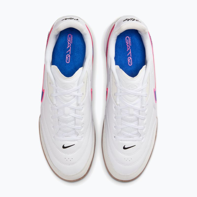 Buty piłkarskie męskie Nike Streetgato white/pink blast/racer blue 5