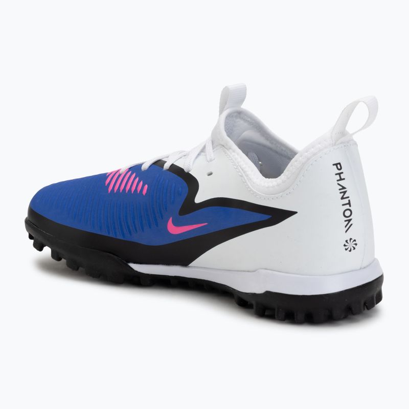 Buty piłkarskie dziecięce Nike Jr. Phantom 6 Low Academy TF racer blue/white/pink blast 3