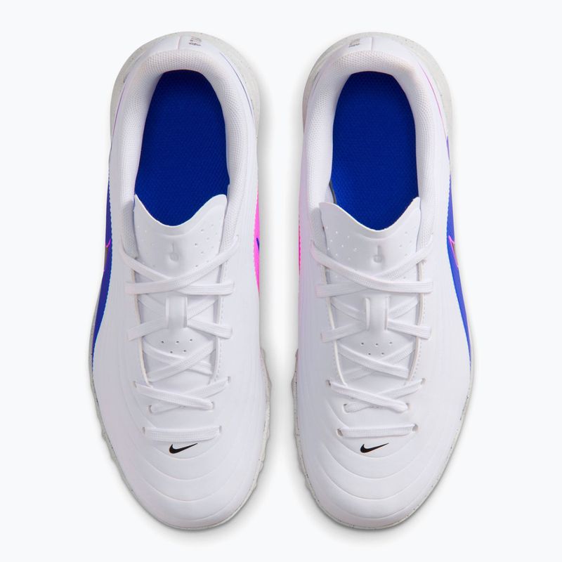 Buty piłkarskie dziecięce Nike Tiempo Maestro Club Jr TF white/racer blue/pink blast/black 13
