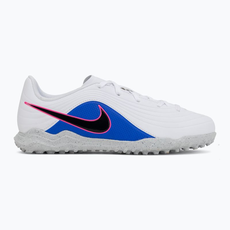Buty piłkarskie dziecięce Nike Tiempo Maestro Club Jr TF white/racer blue/pink blast/black 2