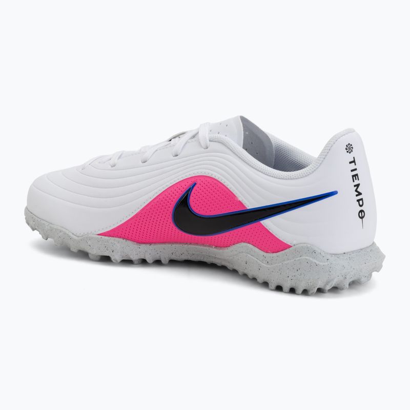 Buty piłkarskie dziecięce Nike Tiempo Maestro Club Jr TF white/racer blue/pink blast/black 3