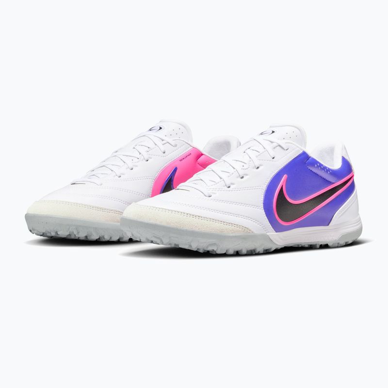 Buty piłkarskie męskie Nike Tiempo Ligera Pro TF white/racer blue/pink blast/black 10