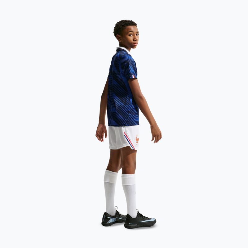Spodenki piłkarskie dziecięce Nike FFF 2026 Stadium Home white/metallic copper 4