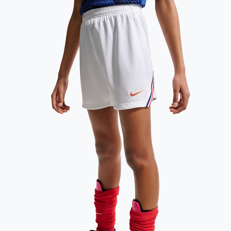 Spodenki piłkarskie dziecięce Nike FFF 2026 Stadium Home white/metallic copper 6