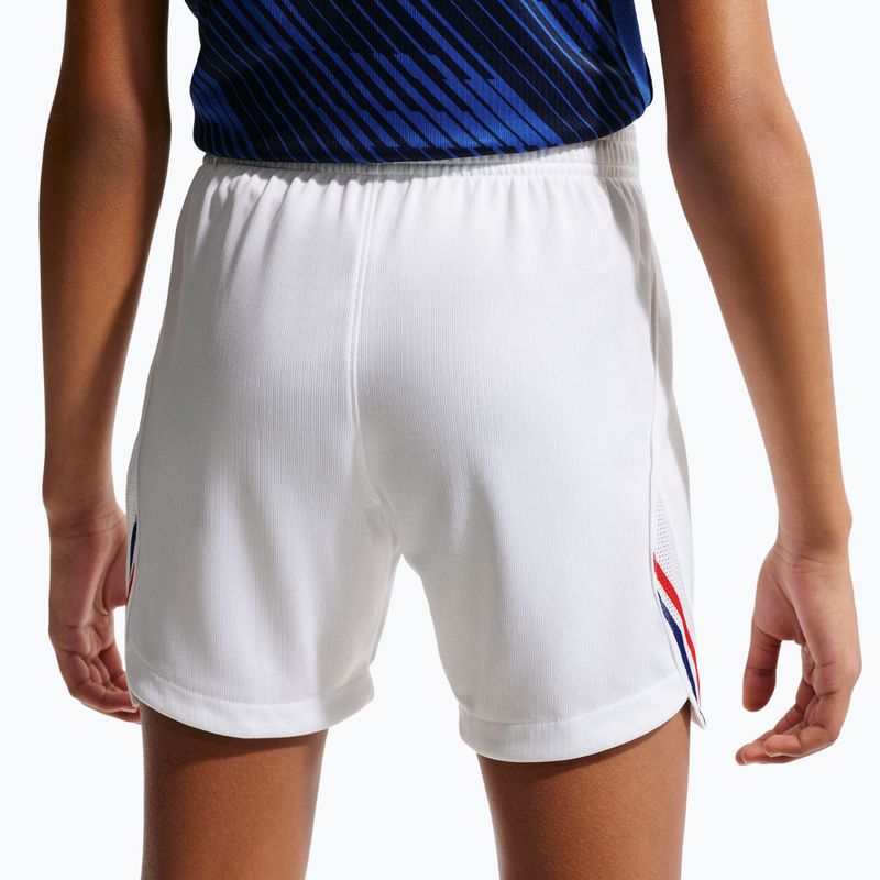 Spodenki piłkarskie dziecięce Nike FFF 2026 Stadium Home white/metallic copper 8