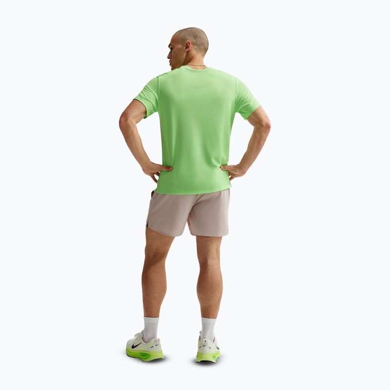 Koszulka do biegania męska Nike Miler Dri-Fit UV lime blast 3