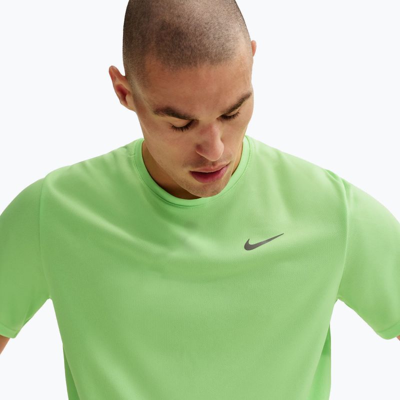 Koszulka do biegania męska Nike Miler Dri-Fit UV lime blast 5