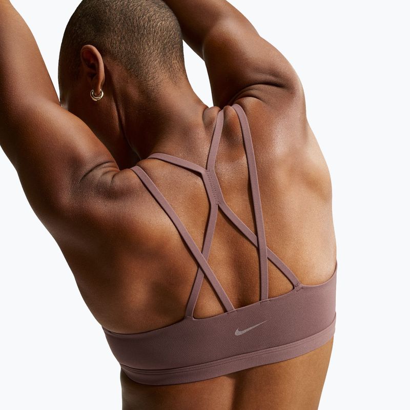 Biustonosz treningowy Nike Zenvy Strappy Light-Support tottoo/white 3