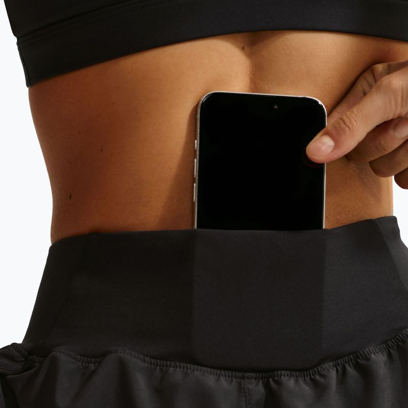 Spodenki do biegania damskie Nike Tempo Swoosh Dri-Fit Mid-Rise Brief-Lined black/white 7