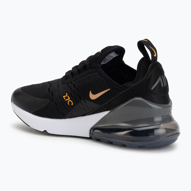 Buty dziecięce Nike Air Max 270 black/laser orange/metallic copper 3