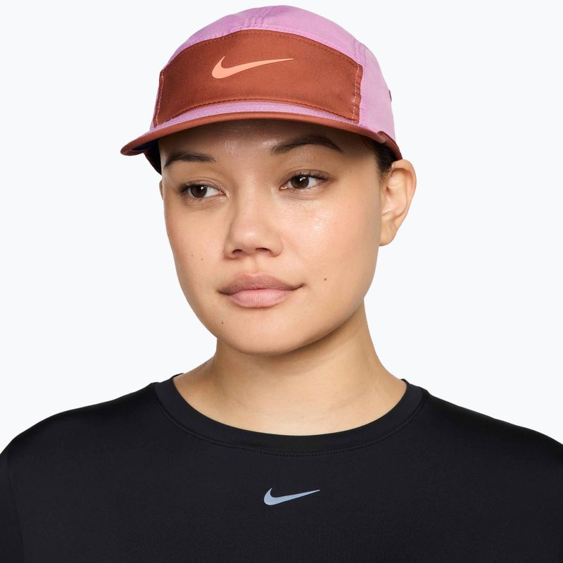 Czapka z daszkiem Nike Dri-Fit Fly light magenta/dusty peach/orange frost 3