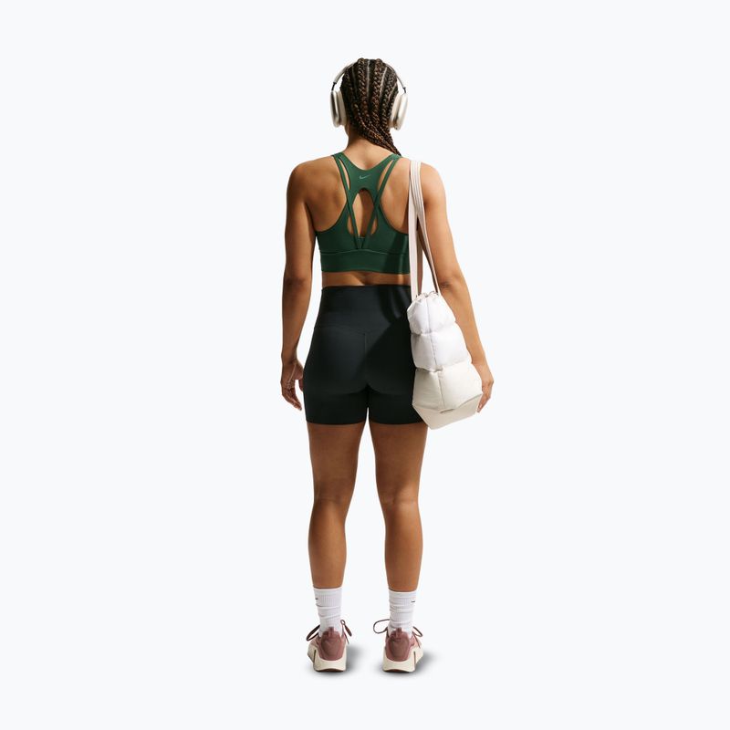 Biustonosz treningowy Nike Zenvy Light Support Longline fir/white 3