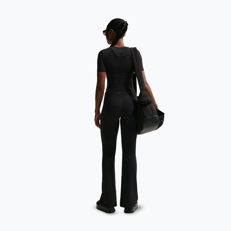 Spodnie treningowe damskie Nike Zenvy High-Waisted Flared black/pcg3c 3