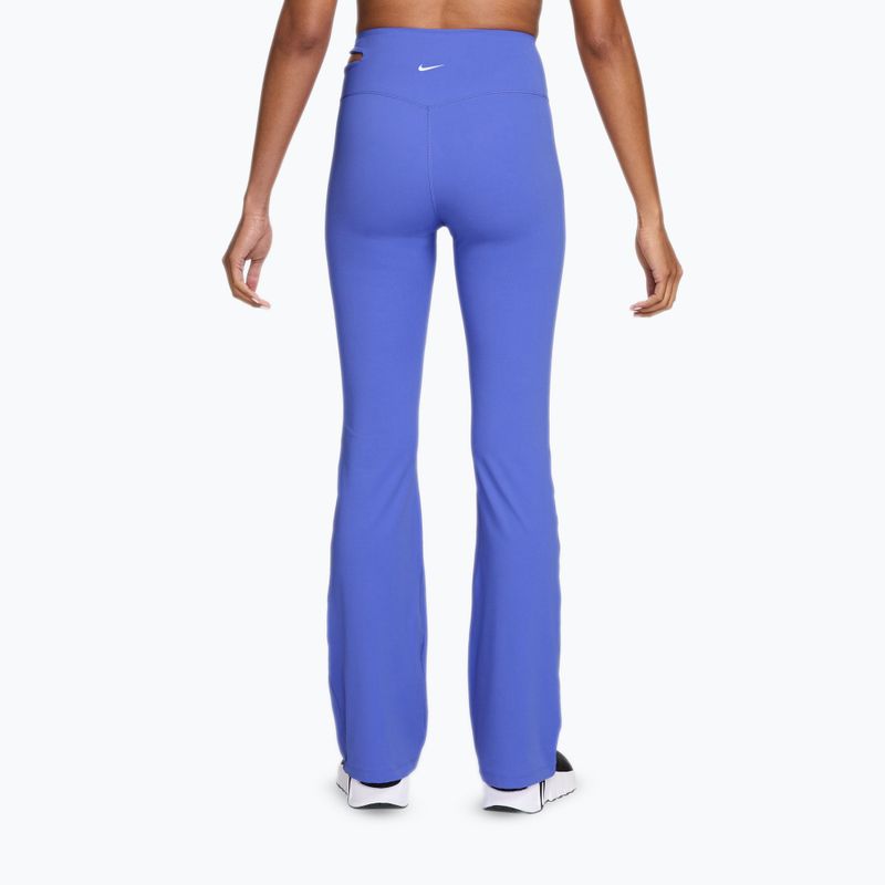 Spodnie treningowe damskie Nike Zenvy High-Waisted Flared sapphire/white 2